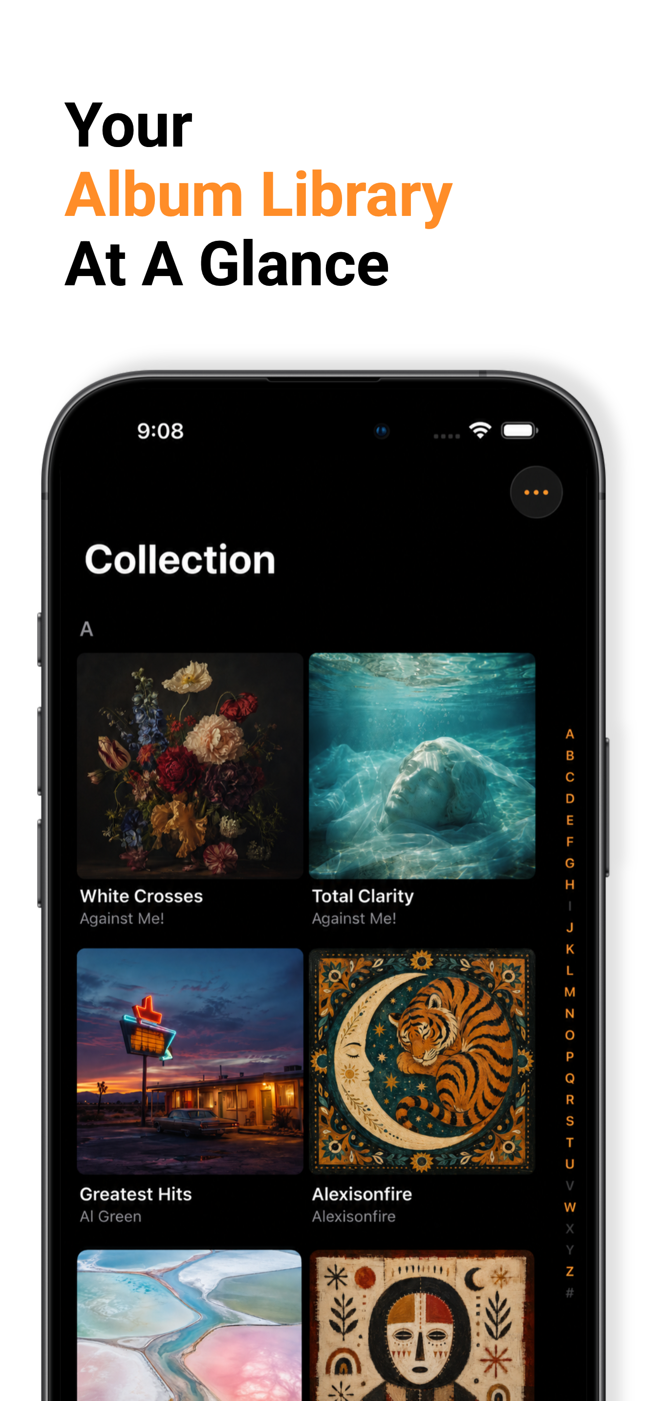 LP Addict barcode scanning and record search screens